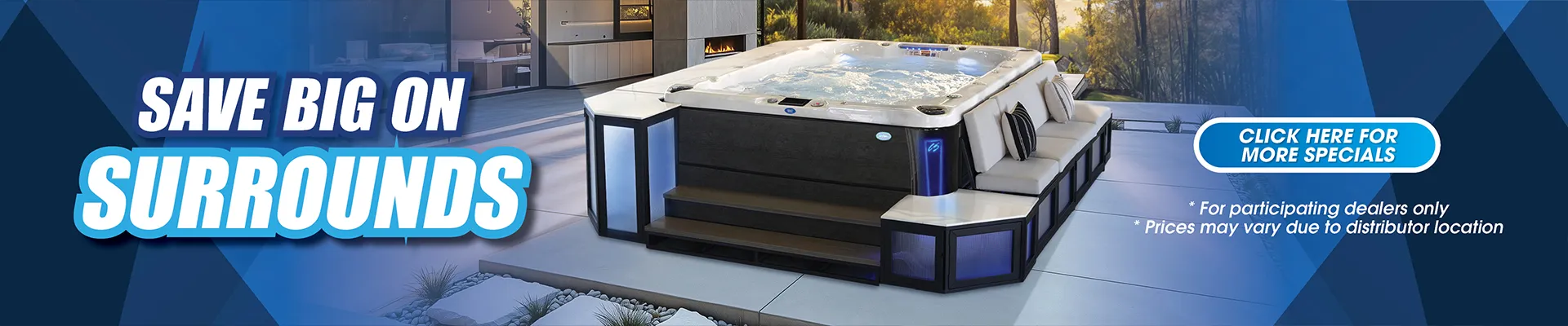 Calspas hot tub being used in a family setting - Oceanside